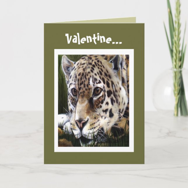 Gepard-Valentinsgruß-Karte Feiertagskarte (Vorderseite)