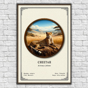 Gepard-Zoologie-Serie Poster