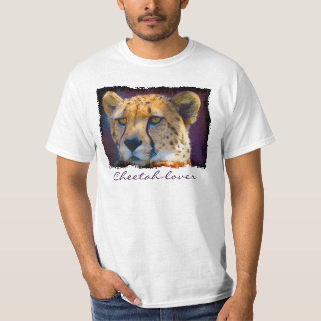 Geparden bedrohte Arten Wildtiere Art T - Shirt (Vorderseite)