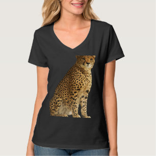 Geparden Katze Afrika Katze Wilde Illustration T-Shirt