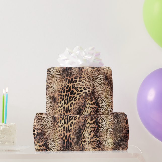 Geparden-Skin-Muster-Geschenkpapier Geschenkpapier (Partygeschenke)