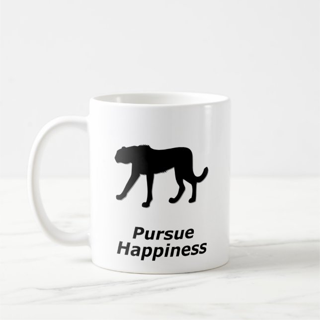 Geparden verfolgen Glück Kaffeetasse (Links)