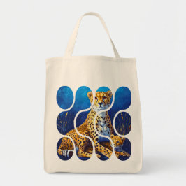 Gepardmutter und Jungtier Wildlife Design Tragetasche