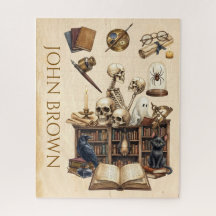 Gepersonaliertes Jigsaw-Puzzle Dark Academia Gothi
