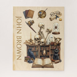 Gepersonaliertes Jigsaw-Puzzle Dark Academia Gothi