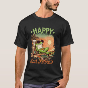 Gepflegter Arbeitskollege Frosch Ruhestandsparty S T-Shirt