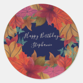 Gepflegter Happy Birthday-Aufkleber Runder Aufkleber