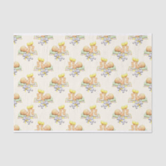 GEPFLEGTES BABYSPIELEN MIT CHICK & TEDDY BEAR SEIDENPAPIER