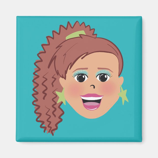 Geplagter Seitenpony Magnet (Vorne)