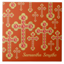 Geplante Kreuze mit 12 Imitat Garnets -