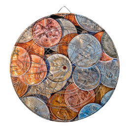 geprägte Währung Dartscheibe