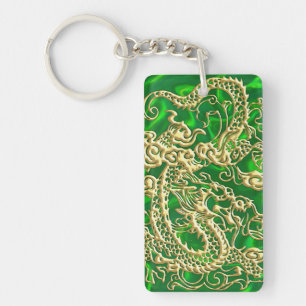 Geprägtes grünes Satin-iPhone-Case mit goldenem Dr Schlüsselanhänger