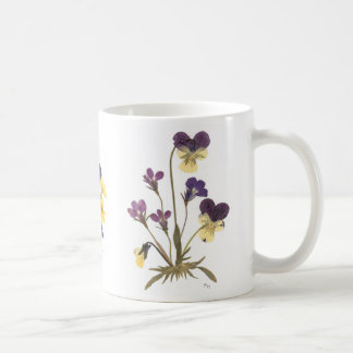 Gepresster Blumen-Entwurf Kaffeetasse