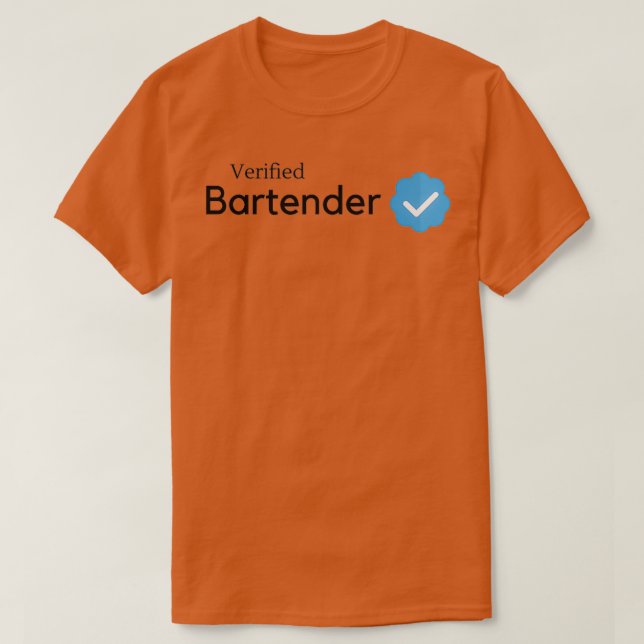 Geprüfter Barkeeper T-Shirt (Design vorne)