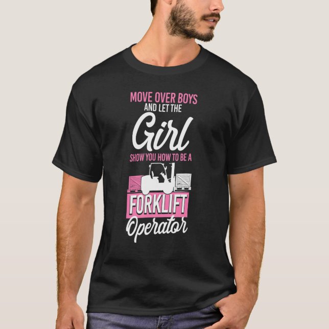 Geprüfter Lastkraftwagenfahrer Umzug T-Shirt (Vorderseite)
