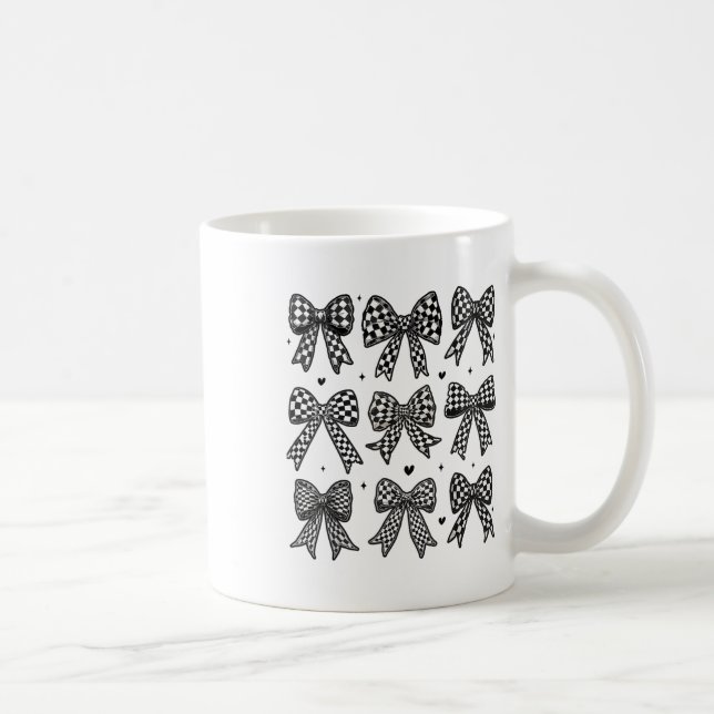 Geprüfter Rennen mit Rennen für Bow-Fahnen - Fraue Kaffeetasse (Rechts)