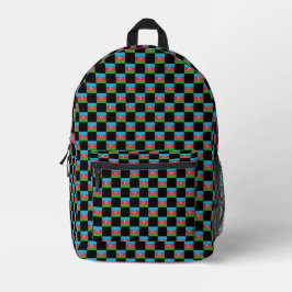 Geprüftes aserbaidschanisches Flaggenmuster Bedruckter Rucksack