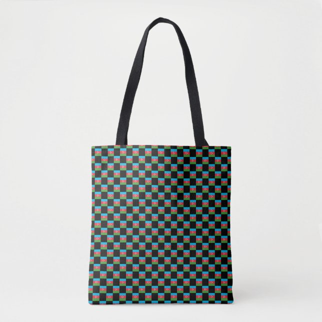 Geprüftes aserbaidschanisches Flaggenmuster Tasche (Vorderseite)