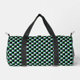 Geprüftes Djibouti-Flag-Muster Duffle Bag