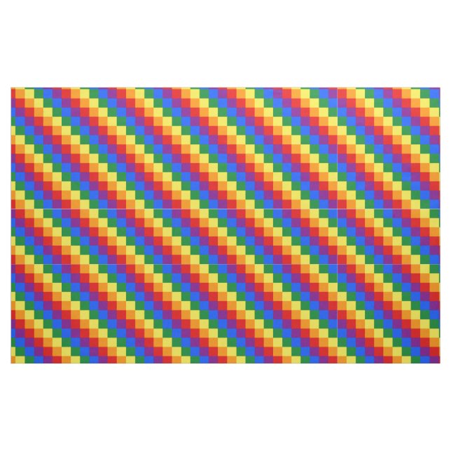Geprüftes LGBT-Muster Stoff (Fat Quarter (45,7 x 55,9 cm))