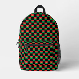 Geprüftes Muster der Burkina Faso-Flagge Bedruckter Rucksack