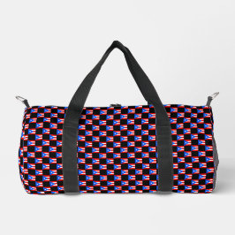 Geprüftes Muster der Puerto Rico-Flagge Duffle Bag