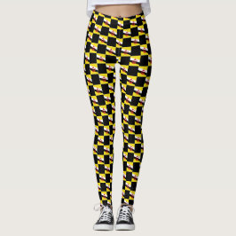 Geprüftes Muster für die Brunei-Flagge Leggings