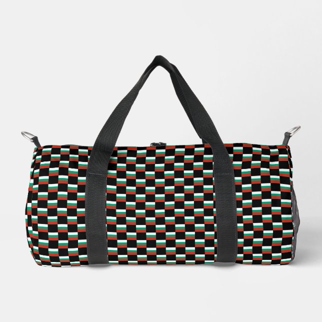 Geprüftes Muster für die bulgarische Flagge Duffle Bag (Vorderseite)