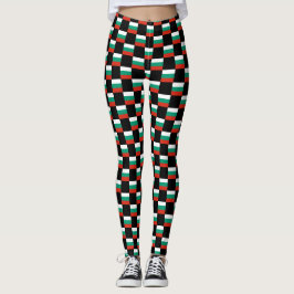 Geprüftes Muster für die bulgarische Flagge Leggings