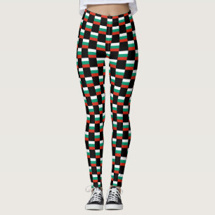 Geprüftes Muster für die bulgarische Flagge Leggings
