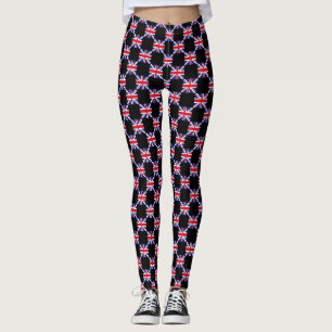 Geprüftes Muster für die Flagge des Vereinigten Kö Leggings