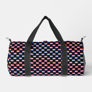 Geprüftes niederländisches Flaggenmuster Duffle Bag