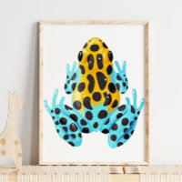 Gepunktet Frog Digital Print | Froschwand