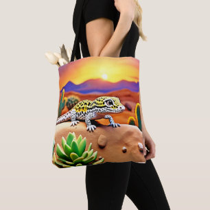 Gepunktet Gecko WüstenSunset Tasche