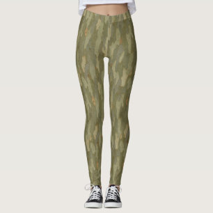 Gepunktet Gum Bark Camouflage - Nahtloses Australi Leggings