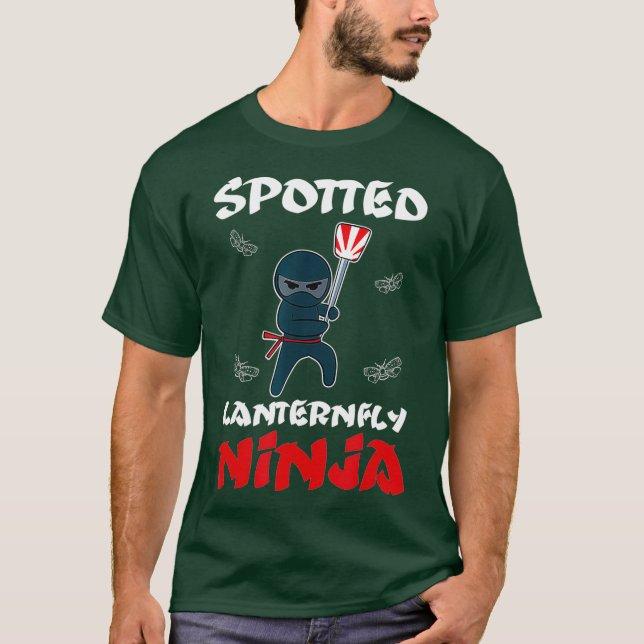 Gepunktet Lanternfly Ninja T-Shirt (Vorderseite)