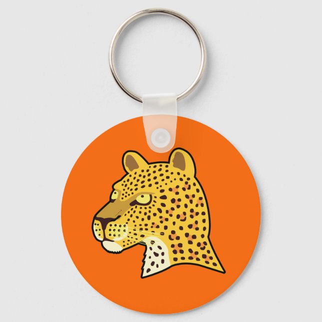 Gepunktet Leopard Schlüsselanhänger (Vorderseite)