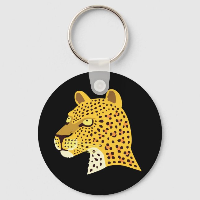 Gepunktet Leopard Schlüsselanhänger (Vorderseite)