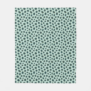 Gepunktet Mandarin Animal Print Fleece Blanket
