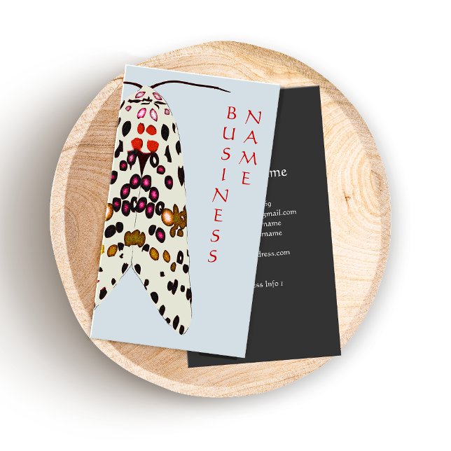Gepunktet-Moth-Visitenkarte Visitenkarte (Von Creator hochgeladen)