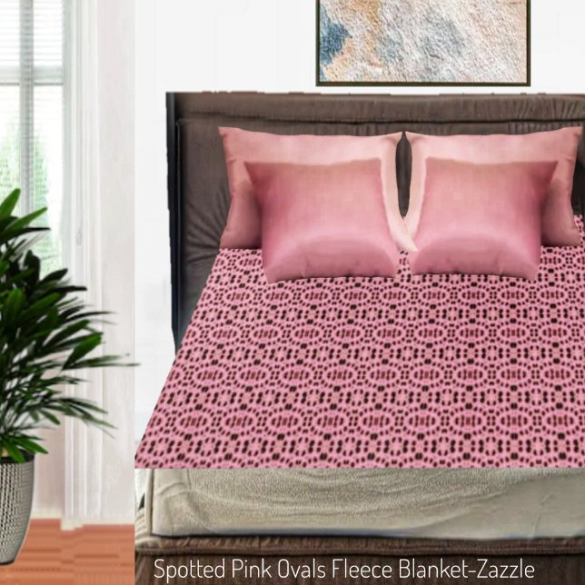 Gepunktet rosa Ovale Fleecedecke (Von Creator hochgeladen)