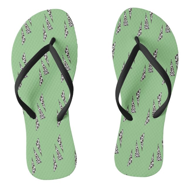 Gepunktete Dreiecke Flip Flops (Fußbett)