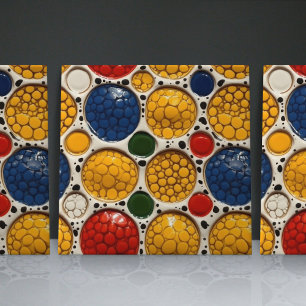Gepunktete Faux-Relief-Glasur-Moderne Heimdekorati Fliese