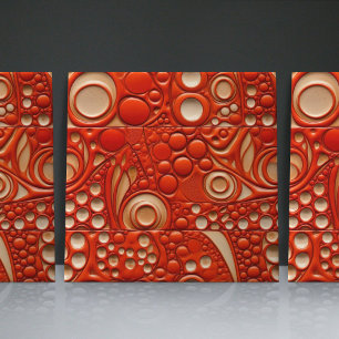 Gepunktete Faux-Relief-Glasur-Moderne Heimdekorati Fliese