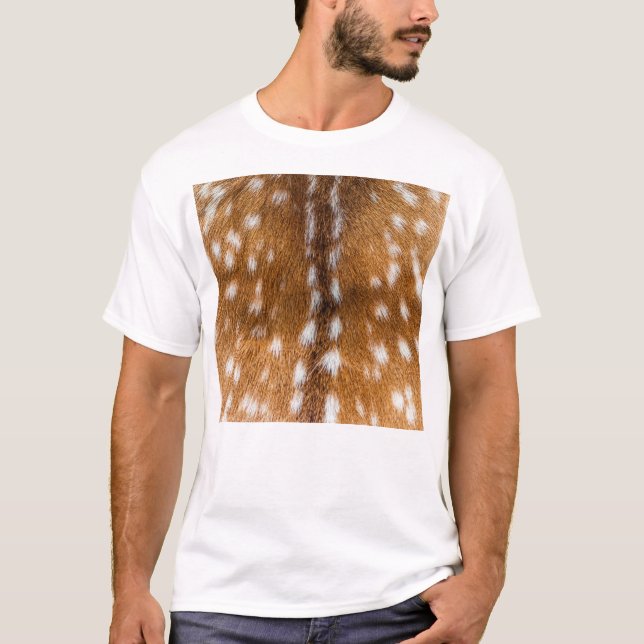 Gepunktete Hirschpelzstruktur T-Shirt (Vorderseite)