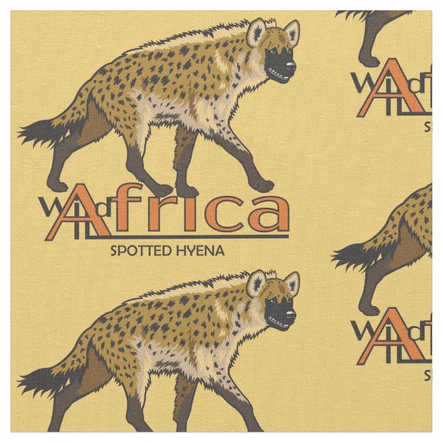 Gepunktete Hyäne Stoff (Nahaufnahme)