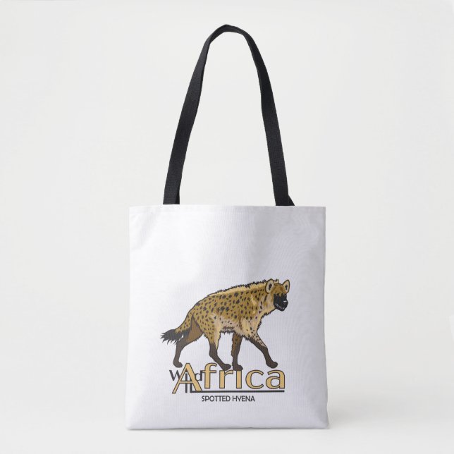 Gepunktete Hyäne. Wild Afrika Tasche (Vorderseite)