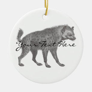 Gepunktete Hyänen-Verzierung Keramik Ornament