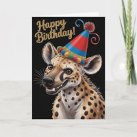 gepunktete Hyena mit Geburtshut