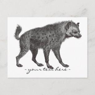 Gepunktete Hyena Post Card Postkarte
